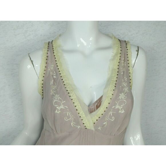 GOLD HAWK Cami Top  Size Medium Y2K  Silk Pink Mauve Detectable Lining - Picture 3 of 8